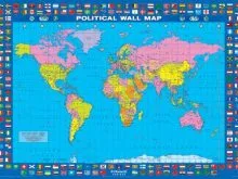 ULKE BAYRAKLARIYLA DUNYA HARITASI 61x91cm__21844030_0