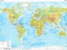 dunya fiziki haritasi resmi