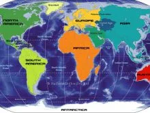 dunya haritasi kitalar