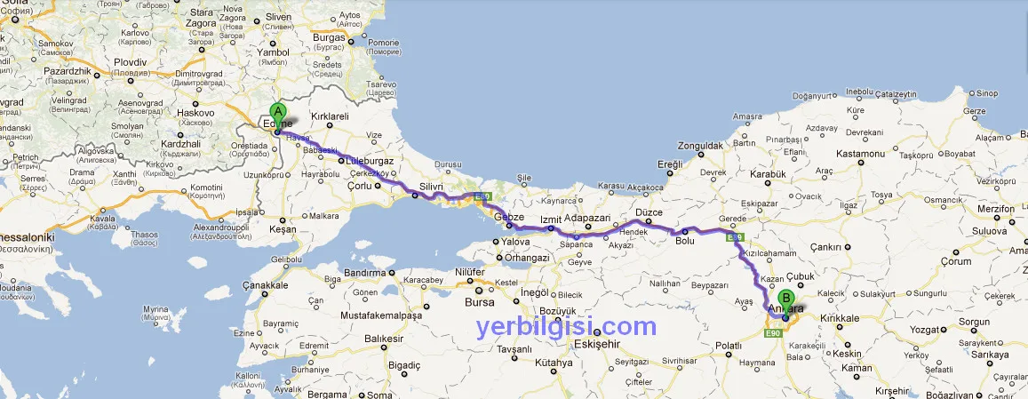 edirne ankara arasi edirne ankara arasi